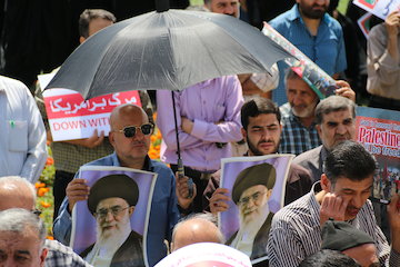 مراسم راهپیمایی روز جهانی قدس در میدان امام خمینی اصفهان