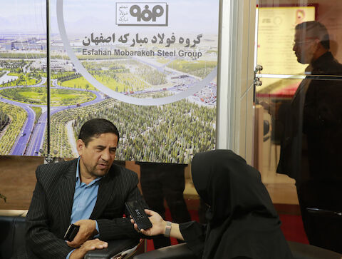 چهارمین روز از یازدهمین نمایشگاه بیت المللی متالورژی فولاد ریخته گری صنایع و ماشین الات وابسته اصفهان به همراه بازدید اقای دکتر فولاد گر نماینده مجلس شورای اسلامی اصفهان از غرفه های شرکت فولاد مبارکه