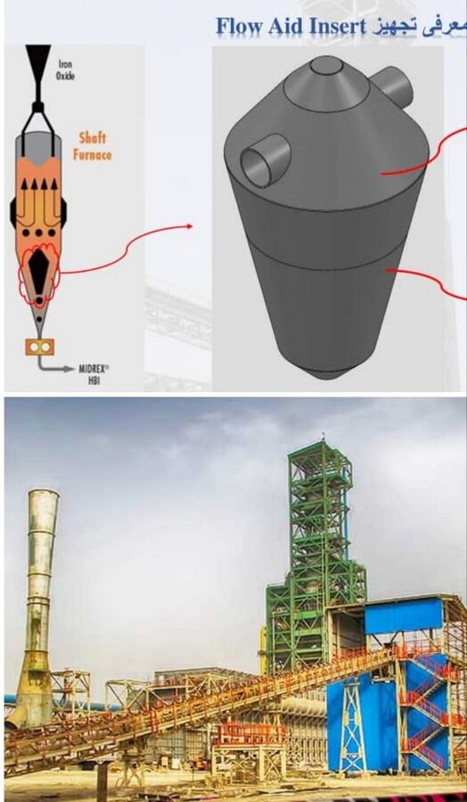 بازسازی کوره احیاء کارخانه صبا فولاد خلیج فارس 
