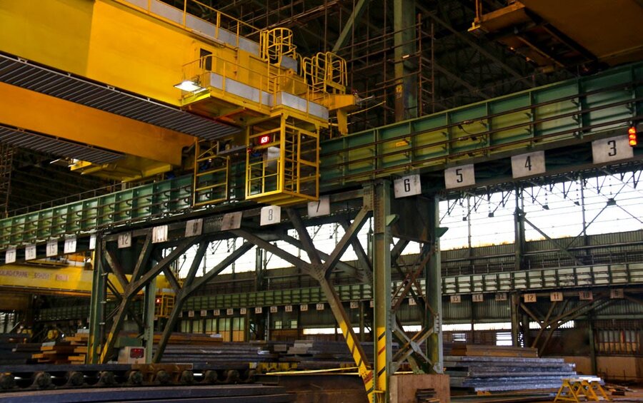 اصلاح اساسی سازه‌های انبار تختال نورد گرم فولاد مبارکه