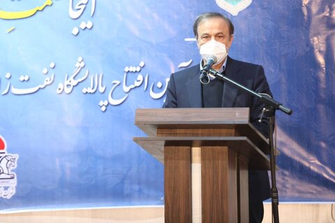 وزیر صمت در آیین بهره برداری پالایشگاه نفت زال پارس در شهرستان فریمان به مناسبت دهه مبارک فجر؛
