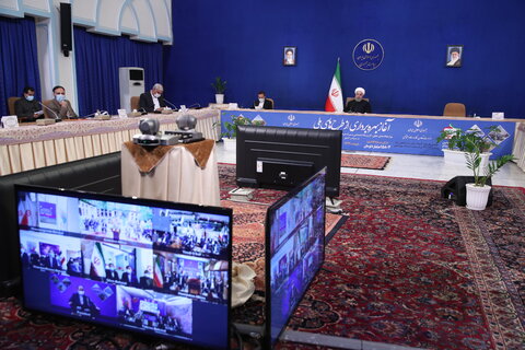 رئیس جمهور در مراسم افتتاح طرح‌های ملی دو وزارتخانه
