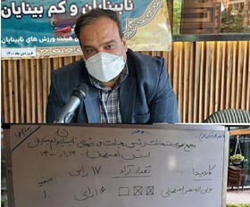 نصراصفهانی رئیس هیات ورزش های نابینایان و کم بینایان شد