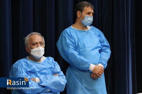 مراسم تزریق نخستین واکسن مشترک ایران و کوبا