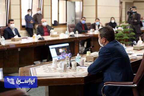جلسه ویدئو کنفرانسی روسا و مسئولین روابط عمومی سازمان صمت استانی و مدیران روابط عمومی واحدهای تابعه با حضور وزیر صمت