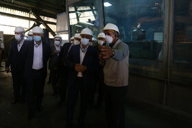 بازدید مدیران شرکت ایرانسل از کارخانه فولاد مبارکه