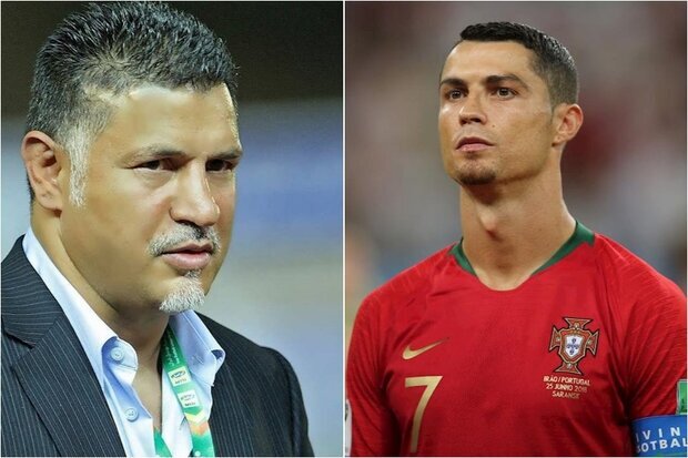 فاصله رونالدو با رکورد علی دایی فاصله بین دو ابرو است!
