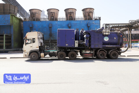 سوئیپر مجهز و موبایل جهت مکش لجن‌های مختلف و جلوگیری از پراکندگی در محیط