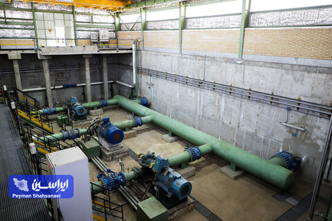 سالن پمپ های انتقال دهنده لجن ته نشین شده تصفیه خانه صنعتی
