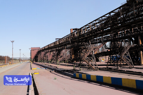 خط انتقال گندله به واحد احیا مستقیم ۱