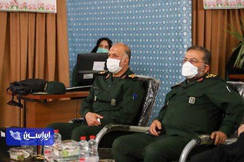 آئین افتتاح سومین ایستگاه واکسیناسیون مشترک شرکت فولاد مبارکه و سپاه صاحب الزمان  در مصلای نماز جمعه رهنان