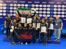 قهرمانی ایران در کشتی آزاد جوانان جهان