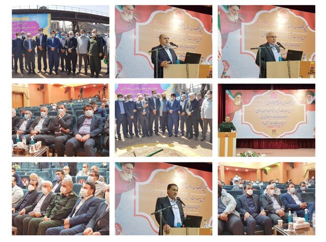 آیین کلنگ‌زنی سه طرح عظیم شرکت فولاد خوزستان برگزار شد
