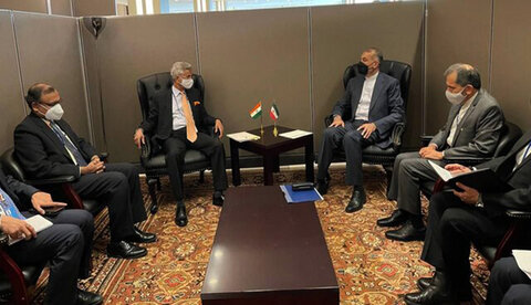دیدار وزیر امور خارجه ایران و هند