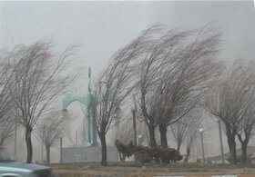 وزش باد و باران خفیف در اصفهان