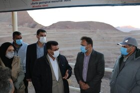 رئیس سازمان محیط زیست کشور از مجتمع معدنی مهدی‌آباد بازدید کرد