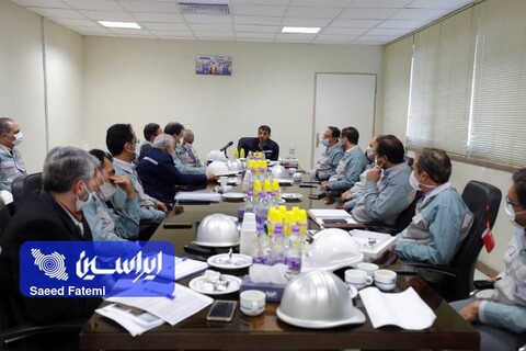 بازدید مدیرعامل  فولاد مباركه از بخش‌های مختلف واحدخدمات فنی و پشتیبانی این شركت