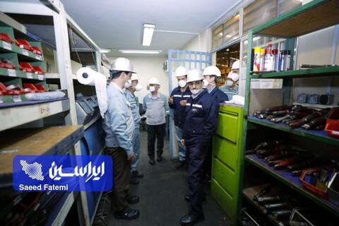بازدید مدیرعامل  فولاد مباركه از بخش‌های مختلف واحدخدمات فنی و پشتیبانی این شركت