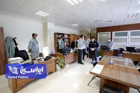 بازدید مدیرعامل  فولاد مباركه از بخش‌های مختلف واحدخدمات فنی و پشتیبانی این شركت