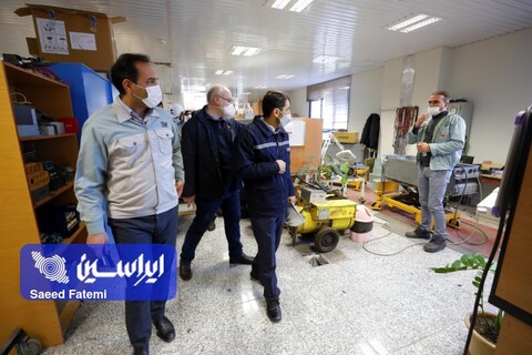 بازدید مدیرعامل  فولاد مباركه از بخش‌های مختلف واحدخدمات فنی و پشتیبانی این شركت