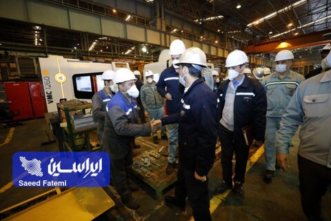 بازدید مدیرعامل  فولاد مباركه از بخش‌های مختلف واحدخدمات فنی و پشتیبانی این شركت
