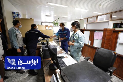 بازدید مدیرعامل  فولاد مباركه از بخش‌های مختلف واحدخدمات فنی و پشتیبانی این شركت