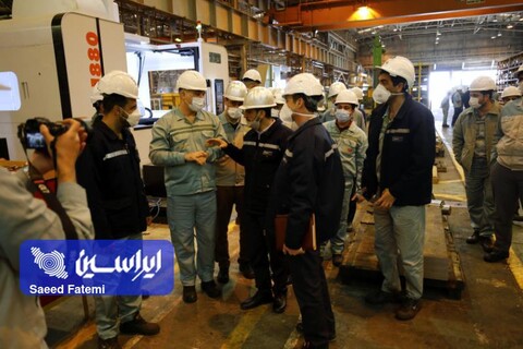 بازدید مدیرعامل  فولاد مباركه از بخش‌های مختلف واحدخدمات فنی و پشتیبانی این شركت