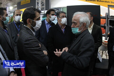 بازدید مدیرعامل فولاد مبارکه از نمایشگاه فولاد