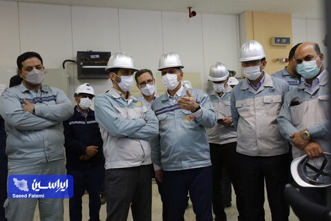 بازدید مدیرعامل از ناحیه فولاد سازی واحد ریخته گری و آهن سازی