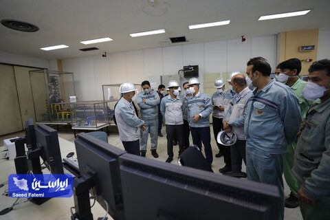 بازدید مدیرعامل از ناحیه فولاد سازی واحد ریخته گری و آهن سازی