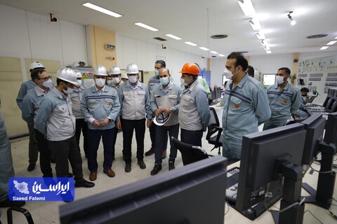 بازدید مدیرعامل از ناحیه فولاد سازی واحد ریخته گری و آهن سازی