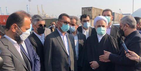 بازدید ۳ ساعته رییس قوه قضاییه از بندر شهید رجایی