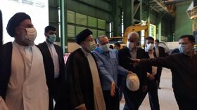 بازدید رئیس جمهور از شرکت فولاد جهان آرای خرمشهر