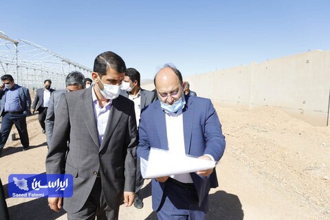 بازدید مدیرعامل شرکت فولاد مبارکه و هیات همراه از محل اجرای طرح ملی خودکفایی بذر کشور و دانشگاه آزاد اسلامی واحد شهر مجلسی