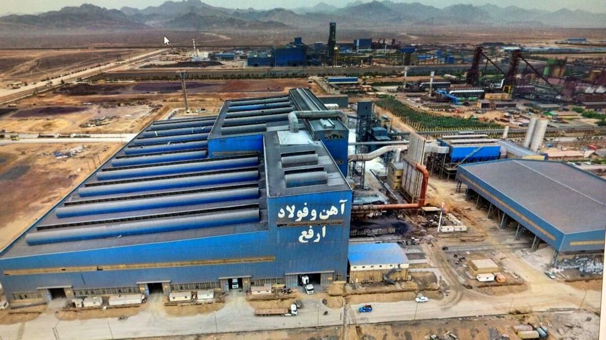 رکورد ده ساله تولید آهن اسفنجی در «ارفع» شکسته شد