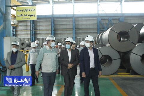 بازدید مدیرعامل شرکت فولاد مبارکه از شركت ورق‌خودرو