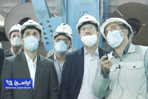 بازدید مدیرعامل شرکت فولاد مبارکه از شركت ورق‌خودرو