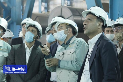 بازدید مدیرعامل شرکت فولاد مبارکه از شرکت ورق‌خودرو چهارمحال و بختیاری