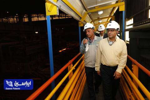 بازدید مدیران روابط عمومی حوزه معدن و صنایع معدنی ایران از خطوط تولید شرکت فولاد مبارکه