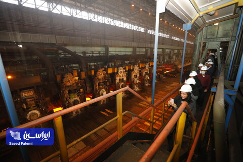 بازدید مدیران روابط عمومی حوزه معدن و صنایع معدنی ایران از خطوط تولید شرکت فولاد مبارکه