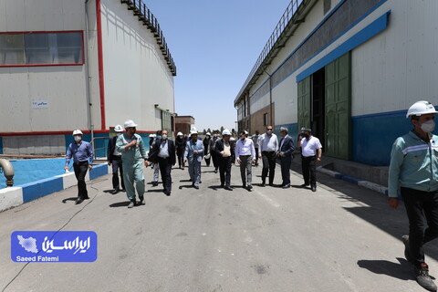 بازدید مدیران روابط عمومی حوزه معدن و صنایع معدنی ایران از خطوط تولید شرکت فولاد مبارکه