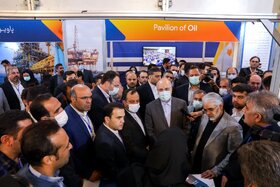 بازدید رئیس مجلس شورای اسلامی از غرفه فولاد مبارکه در نمایشگاه جانبی نخستین رویداد بین‌المللی خصوصی‌سازی اقتصاد ایران