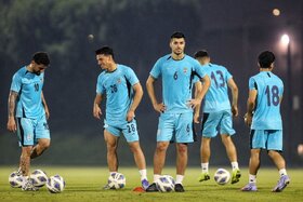 تمرینات تیم ملی در دوحه قطر
