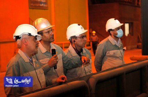 بازدید رئیس و اعضای هیئت‌مدیره فولاد مبارکه از خطوط تولید و تصفیه‌خانه پساب فولاد مبارکه