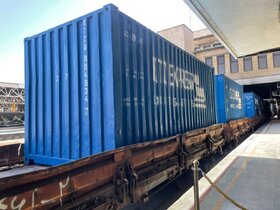 ورود یک رام قطار کانتینری ترانزیتی از ایران به مقصد ترکیه