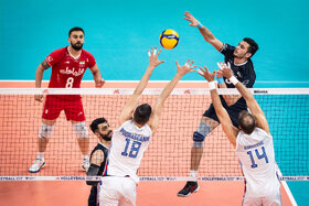 دیدار تیم‌های والیبال ایران و صربستان