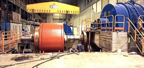 تعویض آرمیچر ۶۲ تنی موتور رافینگ نورد گرم فولاد مبارکه آرمیچر