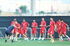 اولین تصاویر از تمرین تیم ملی در قطر/ همه ملی‌پوشان رسیدند