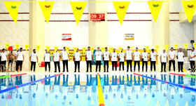 افتتاحیه مسابقات شنای ایمیدرو به میزبانی شرکت فولاد مبارکه