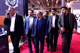 بازدید رییس هیئت عامل ایمیدرو از نوزدهمین نمایشگاه بینالمللی متالورژی ایران